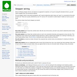 Stepper wiring