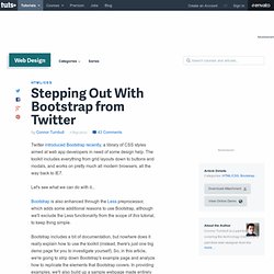 Stepping Out With Bootstrap from Twitter