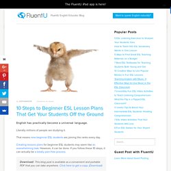 10 Steps to Beginner ESL Lesson Plans That Give Students Wings