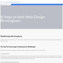 ① 8 Steps to best Web Design Birmingham - Dr. IT SEO Birmingham