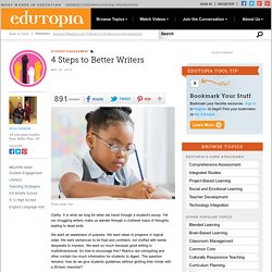 4 Steps to Better Writers