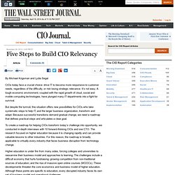 Five Steps to Build CIO Relevancy - The CIO Report