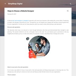 Steps to Choose a Website Designer