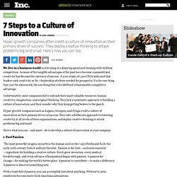 7 Steps to a Culture of Innovation