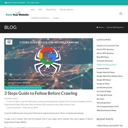 3 Steps Guide to Follow Before Crawling