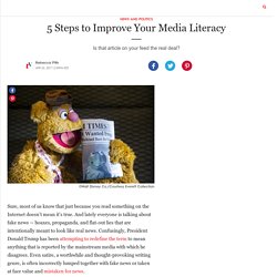 5 Steps to Improve Your Media Literacy