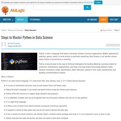 Steps to Master Python in Data Science