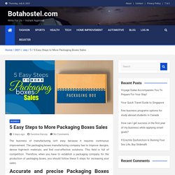 5 Easy Steps to More Packaging Boxes Sales - Botahostel.com