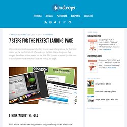 7 Steps for the Perfect Landing Page