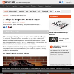 Web design training: 20 steps to the perfect website layout