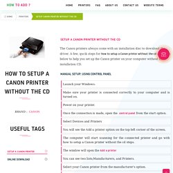 14 Key Steps: How To Setup A Canon Printer Without The Cd