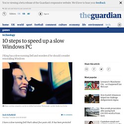 10 steps to speed up a slow Windows PC