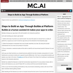 Steps to Build an App Through Builder.ai Platform – mc.ai