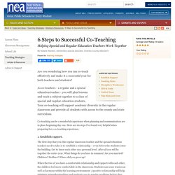 6 Steps to Successful Co-Teaching