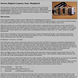 Stereo Digital Camera Sync Shepherd