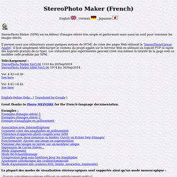 StereoPhoto Maker (French)
