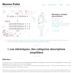 Stéréotypes, préjugés, discriminations