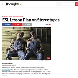 Stereotypes ESL Lesson Plan