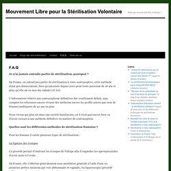 Mouvement Libre pour la Stérilisation Volontaire