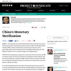China’s Monetary Sterilization