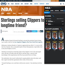 Donald Sterling selling Clippers to longtime friend?