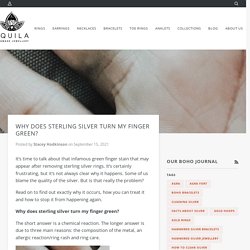 Why Does Sterling Silver turn my finger green? – Aquila Jewellery