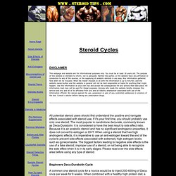 Steroid Cycles - beginner steroid cycle, intermediate steroid cycle