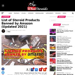 List of Steroid Products Banned by Amazon