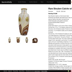Rare Steuben Calcite w/ Gold Aurene Vase
