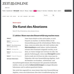 Steuern sparen: Was Arbeitnehmer alles absetzen können