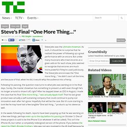 Steve’s Final “One More Thing…”