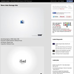 Steve Jobs Homage Ads