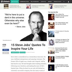 15 Steve Jobs' Quotes to Inspire Your Life