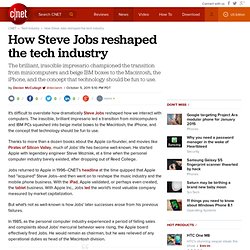 How Steve Jobs transformed the tech industry