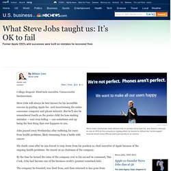 What Steve Jobs taught us about failure