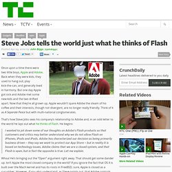 Steve Jobs tells the world just what he thinks of Flash