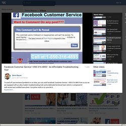 Facebook Customer Service 1-850-316-4893– An Affordable Troubleshooting Tool
