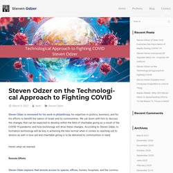 Steven Odzer on the Technological Approach to Fighting COVID