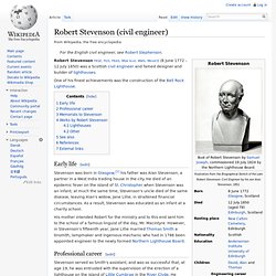 Robert Stevenson (civil engineer)