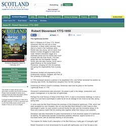 Robert Stevenson 1772-1850 : Scotland Magazine Issue 55