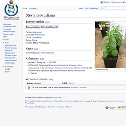 Stevia rebaudiana