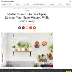 Martha Stewart Plants Watered While Traveling Tip