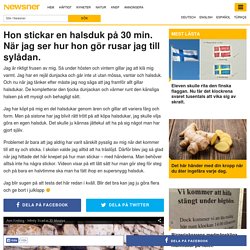 Hon stickar en halsduk på 30 min. När jag ser hur hon gör rusar jag till sylådan.