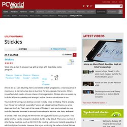 Stickies description, Desktop Downloads List By 30 Day Change