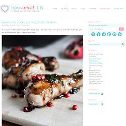 Sweet and Sticky Pomegranate Chicken