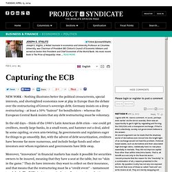 Capturing the ECB - Joseph E. Stiglitz
