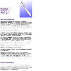 Détecteurs et Stimulateurs électriques