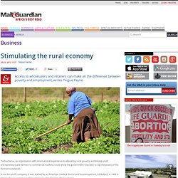 Stimulating the rural economy