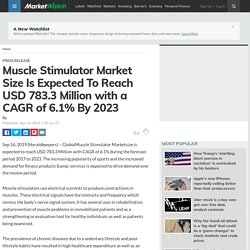 Muscle Stimulator Market Size Is Expected To Reach USD 783.3 Million with a CAGR of 6.1% By 2023