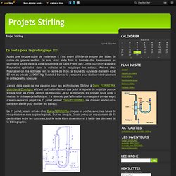 Projet Stirling - En route pour le… - Description du… - Les élèments du… - Projet Stirling